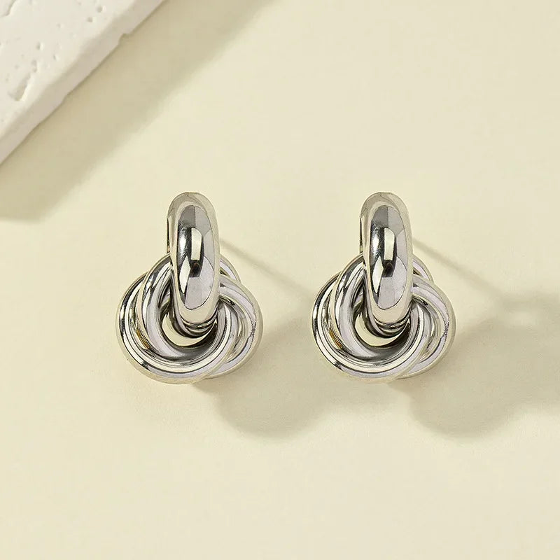 Knotted Hoop Stud