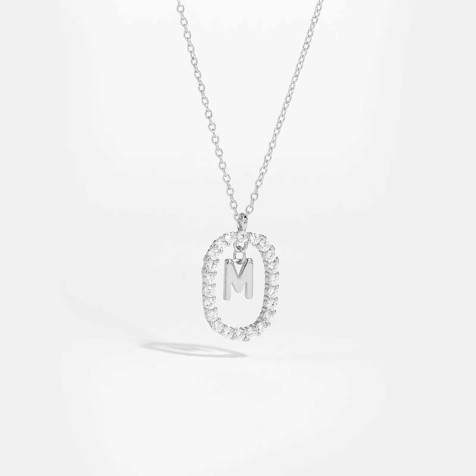 Silver Gold Initial Letters Pendant Alphabet Necklace