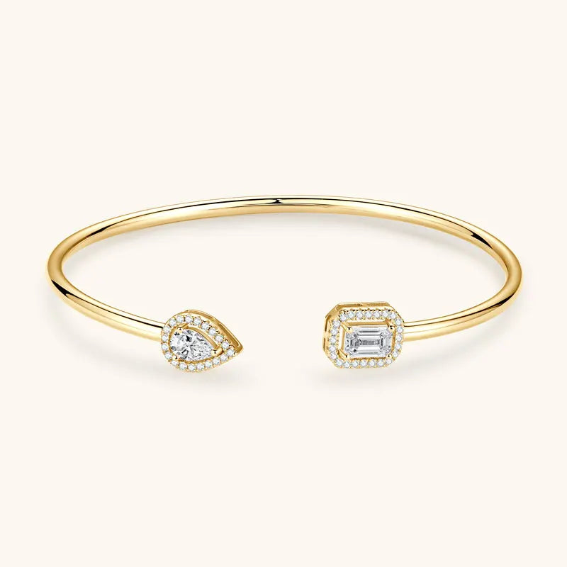 Moissanite Bangle Opening Cuffs