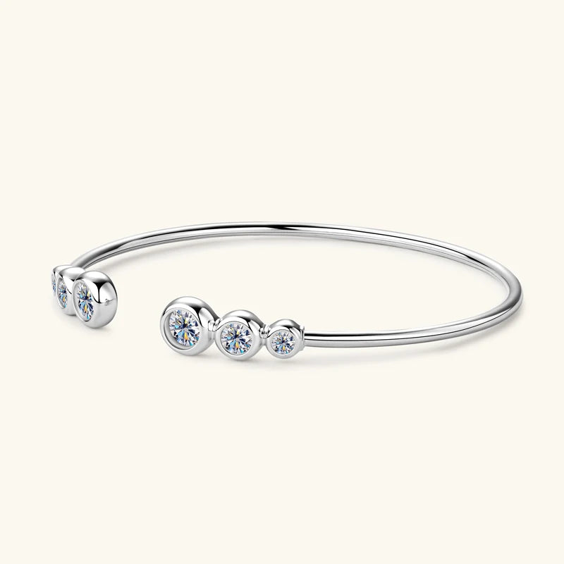 Moissanite Bangle Opening Cuffs