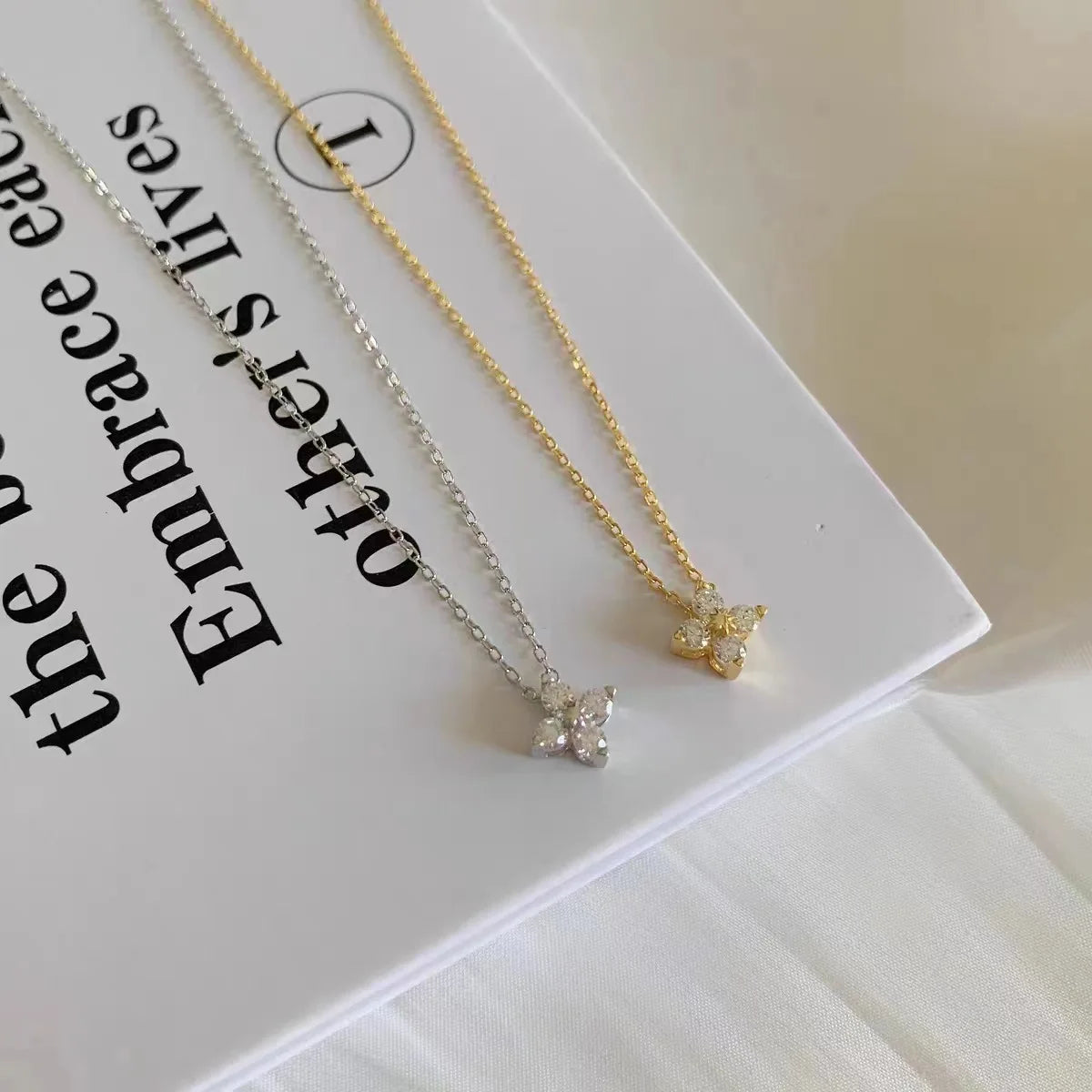 Four Leaf Necklace - S925 Sterling Silver